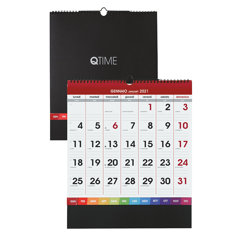 Calendario QTime con Spirale 2021